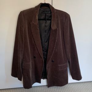 Zara brown corduroy blazer